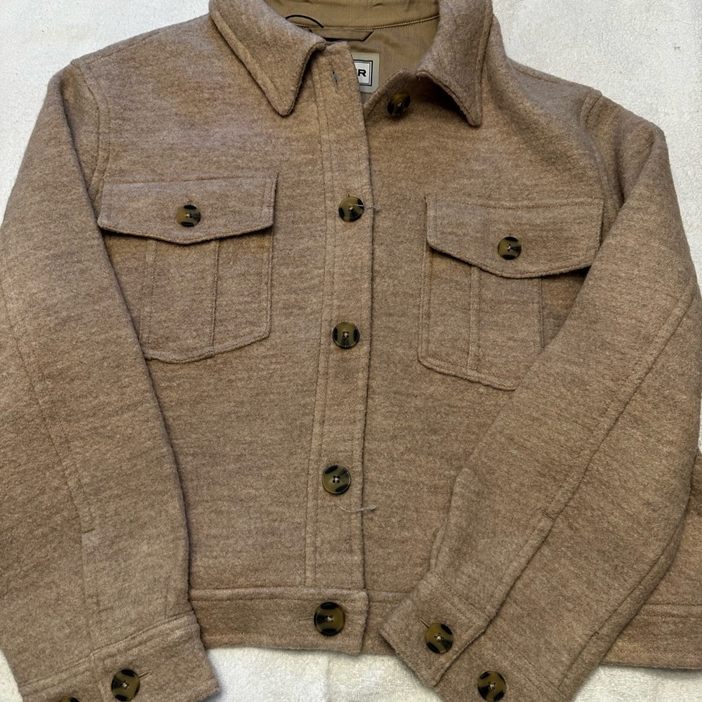 Hunter (tan) Brown Button-Up Jacket